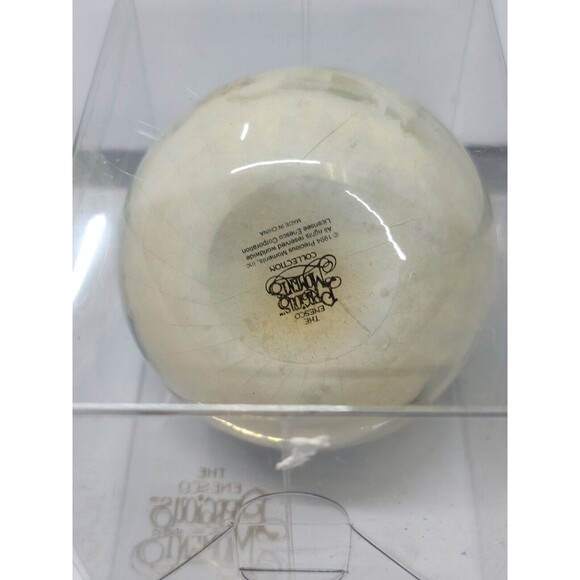 Lot of 4 Precious Moments Holiday Ornaments 1994 Enesco Round Balls Bows - Picture 15 of 16